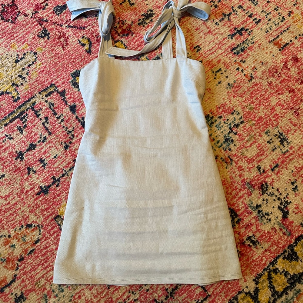 Denim mini dress